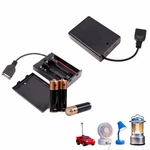 Ryandesign 2-pack 3 Aa Battery Holder With Usb Cable & On/off Switch - Black. Fixed Price $10.06.